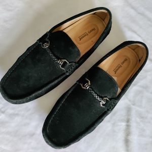 Henry Ferrera slip-on faux suede casual loafers